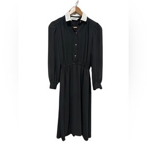 EUC Vintage Retro 1970’s 1980’s Saks Fifth Avenue Collared Dress by PSZ Size 4